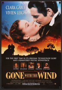 3c575 GONE WITH THE WIND mini poster R98 different image of Clark Gable & Vivien Leigh!