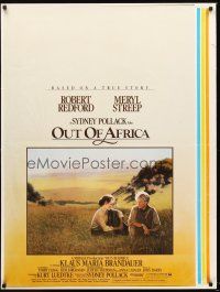 3c405 OUT OF AFRICA printer's test 1sh '85 Robert Redford & Meryl Streep, Sydney Pollack!