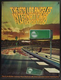 3c517 1979 LOS ANGELES INTERNATIONAL FILM EXPOSITION film festival special 24x32 '79 art of highway!