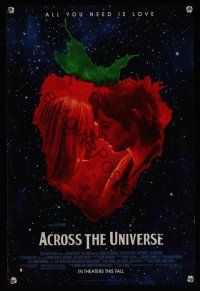 3c566 ACROSS THE UNIVERSE mini poster '07 Evan Rachel Wood, romance to the music of the Beatles!