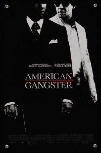3c567 AMERICAN GANGSTER mini poster '07 Denzel Washington, Russell Crowe, Ridley Scott directed!