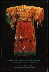 3c358 ART OF THE AMERICAN INDIAN FRONTIER special 24x36 '93 cool image from museum exhibition!
