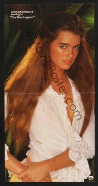 3c432 BLUE LAGOON special 11x22 '80 great photo of sexy young Brooke Shields!
