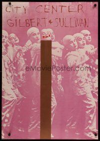 3c365 CITY CENTER GILBERT & SULLIVAN exhibition special 25x35 '68 Jim Dine art!
