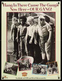 3c518 OUR GANG video special 24x32 R86 Hal Roach, cool image of Spanky, Alfalfa & Buckwheat!