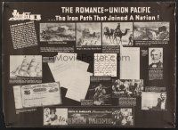 3c556 UNION PACIFIC 5 special 22x30s '39 Cecil B. DeMille, Barbara Stanwyck, Joel McCrea, different!