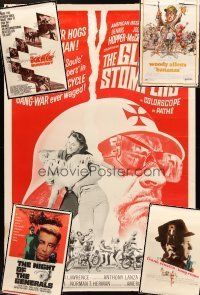 3d057 LOT OF 5 UNFOLDED 40x60s '60s-70s Glory Stompers, Tony Rome, Bananas, Night of the Generals