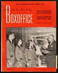 3d083 BOX OFFICE exhibitor magazine July 16, 1949 Too Late For Tears, Roughshod!