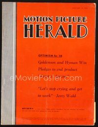 3d090 MOTION PICTURE HERALD exhibitor magazine Jan 21, 1956 Yvonne De Carlo in Flame of the Islands