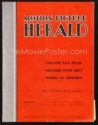 3d086 MOTION PICTURE HERALD exhibitor magazine March 13, 1954 Phantom of the Rue Morgue!