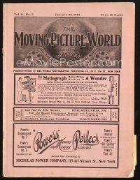 3d065 MOVING PICTURE WORLD exhibitor magazine January 22, 1910 filled with hundred year-old ads!