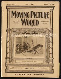 3d069 MOVING PICTURE WORLD exhibitor magazine July 12, 1913 Edison, Fantomas, Essanay & more!
