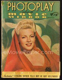 3d116 PHOTOPLAY magazine December 1941 portrait of sexy Lana Turner by Paul Hesse!