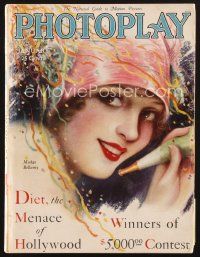 3d110 PHOTOPLAY magazine January 1929 New Year's portrait of Madge Bellamy by Charles Sheldon!