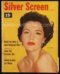 3d131 SILVER SCREEN magazine September 1953 portrait of beautiful Cyd Charisse, star of Band Wagon