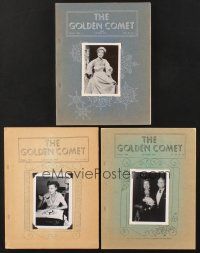 3d044 LOT OF 3 JEANETTE MACDONALD FAN CLUB MAGAZINES '69-70 issues of The Golden Comet!
