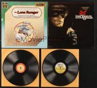 3d053 LOT OF 4 LONE RANGER RECORDS '50s-80s hear the adventure radio serial yourself!