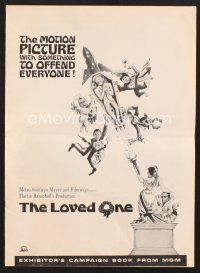 3d174 LOVED ONE pressbook '65 Jonathan Winters in the movie with something to offend everyone!