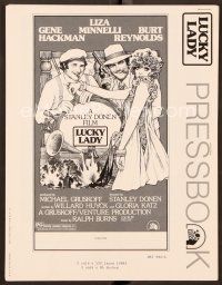 3d175 LUCKY LADY pressbook '75 Gene Hackman, Liza Minnelli, Burt Reynolds!