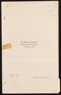 3d237 GREAT VICTOR HERBERT censorship dialogue script Nov 22, 1939, screenplay by Crouse & Lively!