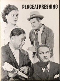 3d286 BLACKMAIL Danish program R60s Edward G. Robinson, Ruth Hussey, different images!
