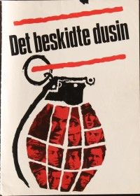 3d290 DIRTY DOZEN Danish program '67 Charles Bronson, Jim Brown, Lee Marvin, different images!
