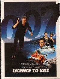 3d301 LICENCE TO KILL Danish program '89 Timothy Dalton as James Bond, cool different images!