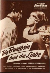3d269 LOVE & THE FRENCHWOMAN German program '60 like Kinsey Report,Jean Paul Belmondo,Martine Carol