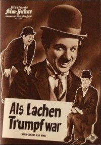 3d282 WHEN COMEDY WAS KING German program '60 Chaplin, Keaton, Laurel & Hardy, Langdon, different!