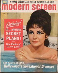 3d043 LOT OF 11 MODERN SCREEN MAGAZINES '63 Elizabeth Taylor on the cover of most!