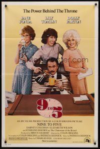 3e013 9 TO 5 1sh '80 Dolly Parton, Jane Fonda & Lily Tomlin w/tied up Dabney Coleman!
