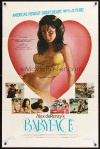 3e052 BABYFACE 1sh '77 classic Alex de Renzy, sexy art of America's newest sweetheart!
