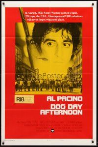 3e263 DOG DAY AFTERNOON style B int'l 1sh '75 Al Pacino, Sidney Lumet bank robbery crime classic!