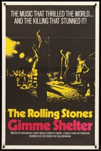 3e408 GIMME SHELTER int'l 1sh '71 Rolling Stones, out of control rock & roll concert!