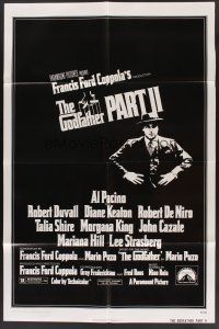3e420 GODFATHER PART II 1sh '74 Al Pacino in Francis Ford Coppola classic crime sequel!