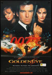 3e424 GOLDENEYE advance DS Aust 1sh '95 Pierce Brosnan as secret agent James Bond 007!