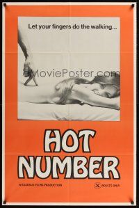 3e479 HOT NUMBER 1sh 1970s AT&T slogan parody showing fingers 'walking' on a naked woman!