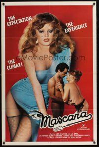 3e607 MASCARA 1sh '82 Lisa De Leeuw, sexploitation, the expectation, the experience, the climax!