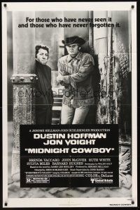 3e617 MIDNIGHT COWBOY 1sh R80 Dustin Hoffman, Jon Voight, John Schlesinger classic!