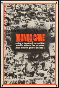 3e633 MONDO CANE dayglo 1sh '62 classic early Italian documentary of human oddities!