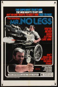 3e643 MR. NO LEGS 1sh '81 Richard Jaeckel, wild action, wheelchair & guns image!