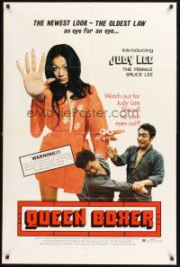 3e763 QUEEN BOXER 1sh '74 Judy Lee, the female Bruce Lee, she will rip your eyes out!