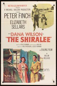 3e822 SHIRALEE 1sh '58 Australian Peter Finch raises his daughter alone!