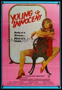 3e982 WILD INNOCENTS 24x35 1sh '82 woman's body, child's mind, sexy Young & Innocent art, Ron Jeremy