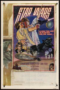 3e871 STAR WARS NSS style D 1sh 1978 cool circus poster art by Drew Struzan & Charles White!