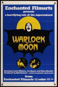 3e971 WARLOCK MOON 1sh '75 Laurie Walters in a horrifying tale of the supernatural!