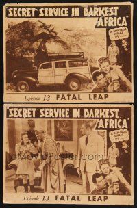 3f982 SECRET SERVICE IN DARKEST AFRICA 2 chapter 13 LCs '43 Republic serial, Fatal Leap!