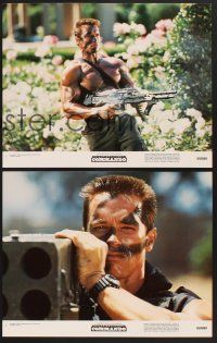 3f245 COMMANDO 8 color 11x14 stills '85 Arnold Schwarzenegger, Alyssa Milano, Rae Dawn Chong