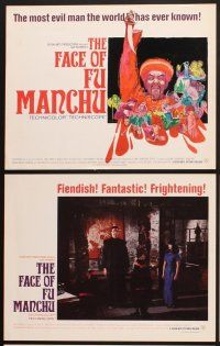 3f055 FACE OF FU MANCHU 9 11x14 stills '65 Asian villain Christopher Lee, from Sax Rohmer novel!