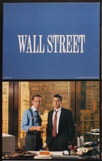3f106 WALL STREET 9 color 11x14 stills '87 Michael Douglas, Charlie Sheen, Daryl Hannah, O. Stone!